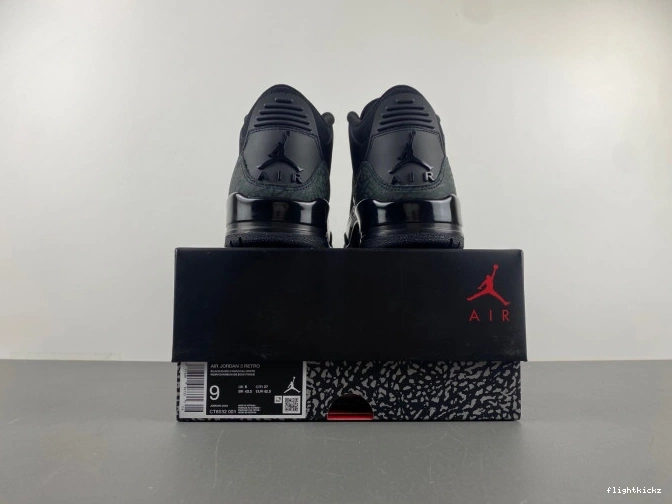 Air Black 3 Cat Jordan CT8532-001 0729
